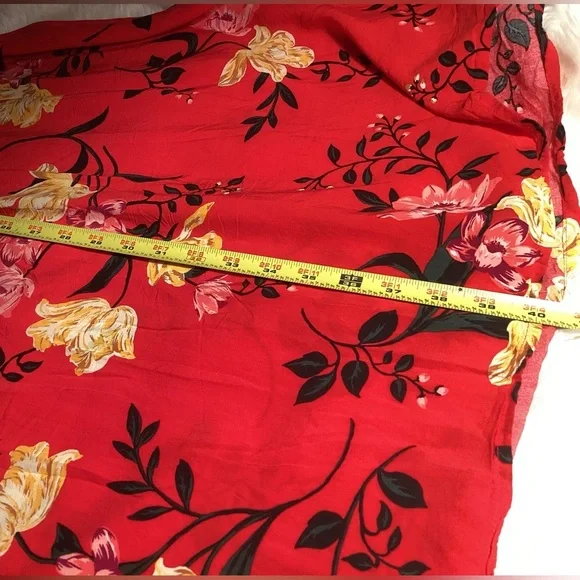 Old Navy Red Floral Bell Sleeve Dress - Picture 16 of 16